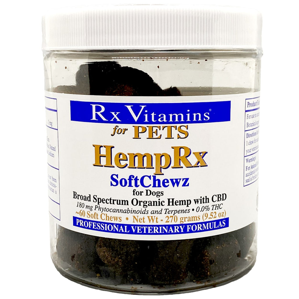 RX Vitamins for Pets HempRx Soft Chewz for Dogs front slide 1 
