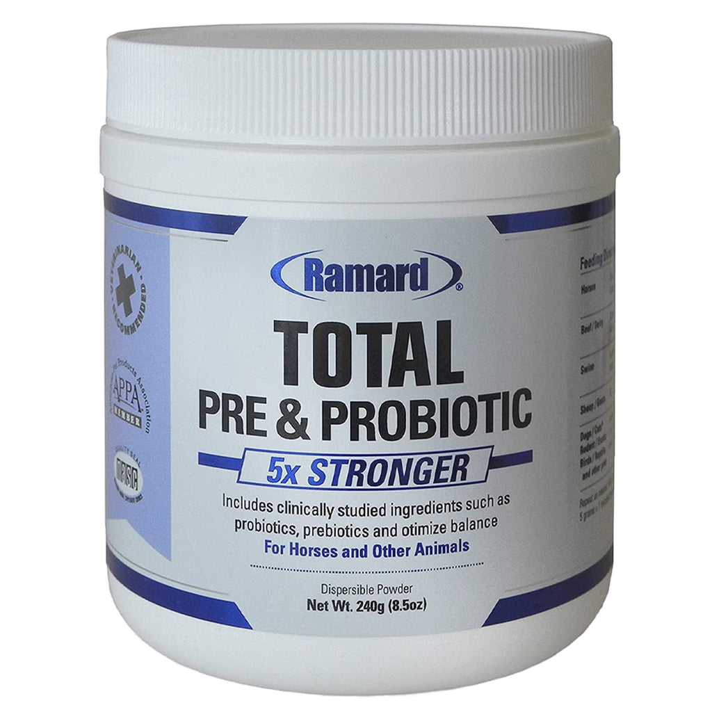 Ramard TOTAL PRE & PROBIOTIC POWDER Equine Digestive Support 8.5oz front slide1